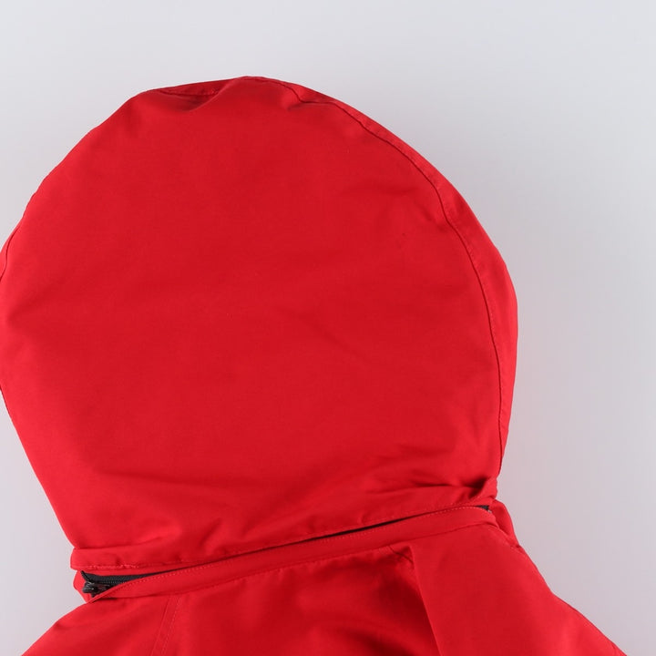 80s-90'S Eddie Bauer Black Tag GORE-TEX Goose Down Parka, Made in USA, Men's Size Medium polyester red type Vintage Second Hand