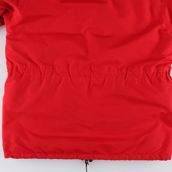 80s-90'S Eddie Bauer Black Tag GORE-TEX Goose Down Parka, Made in USA, Men's Size Medium polyester red type Vintage Second Hand