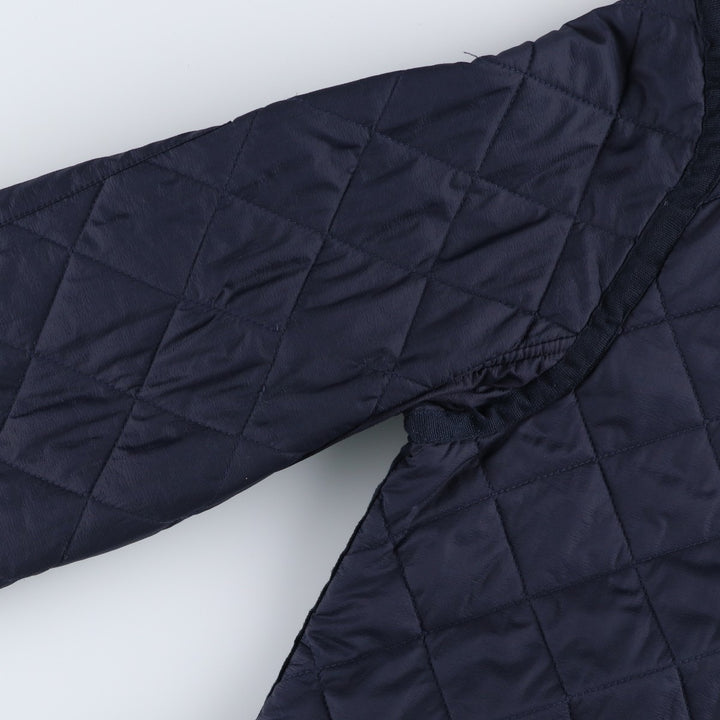 POLO by Ralph Lauren padded hooded quilted puffer jacket, men's size XL Nylon navy blue type Vintage Second Hand