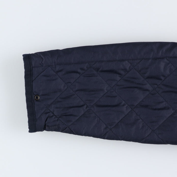 POLO by Ralph Lauren padded hooded quilted puffer jacket, men's size XL Nylon navy blue type Vintage Second Hand