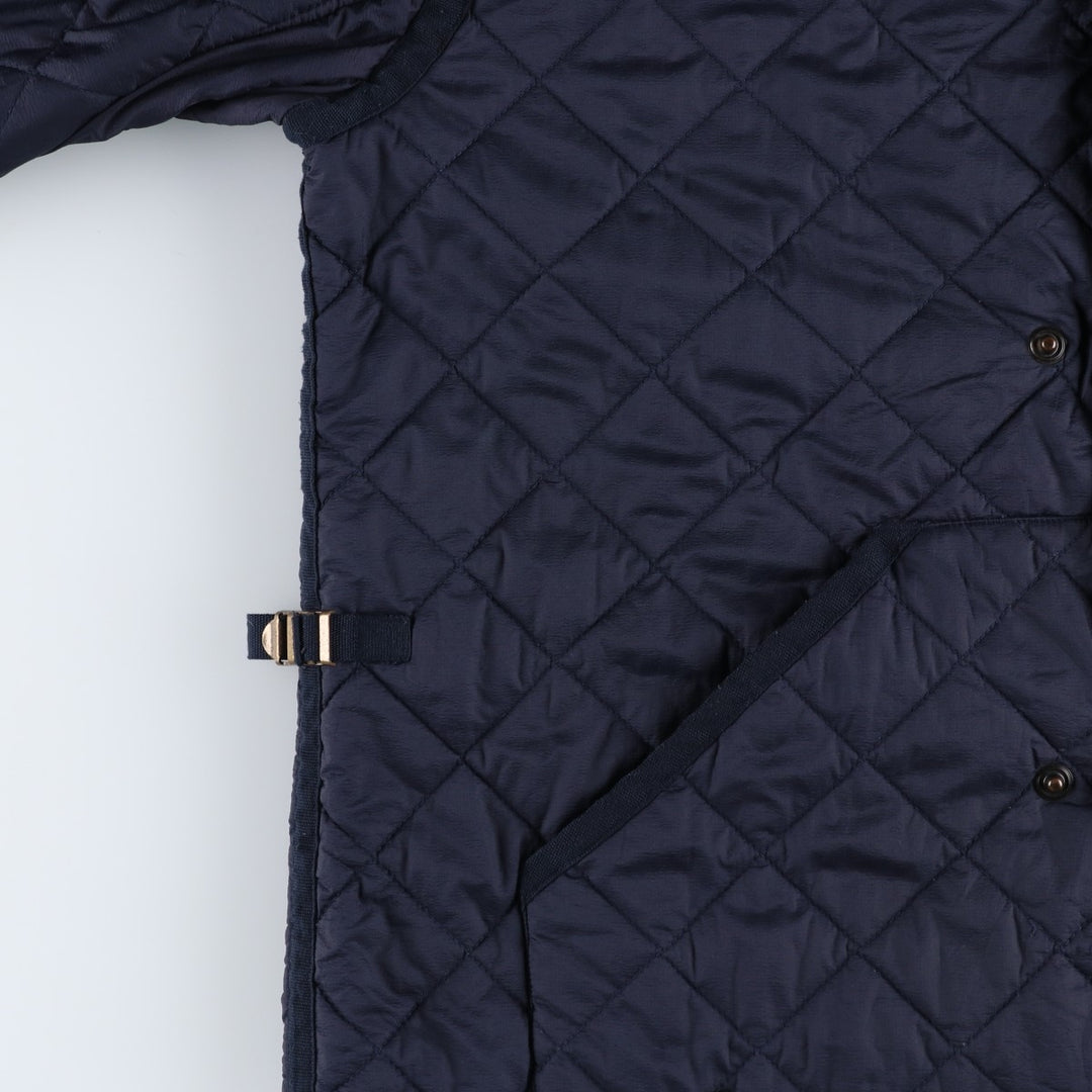 POLO by Ralph Lauren padded hooded quilted puffer jacket, men's size XL Nylon navy blue type Vintage Second Hand