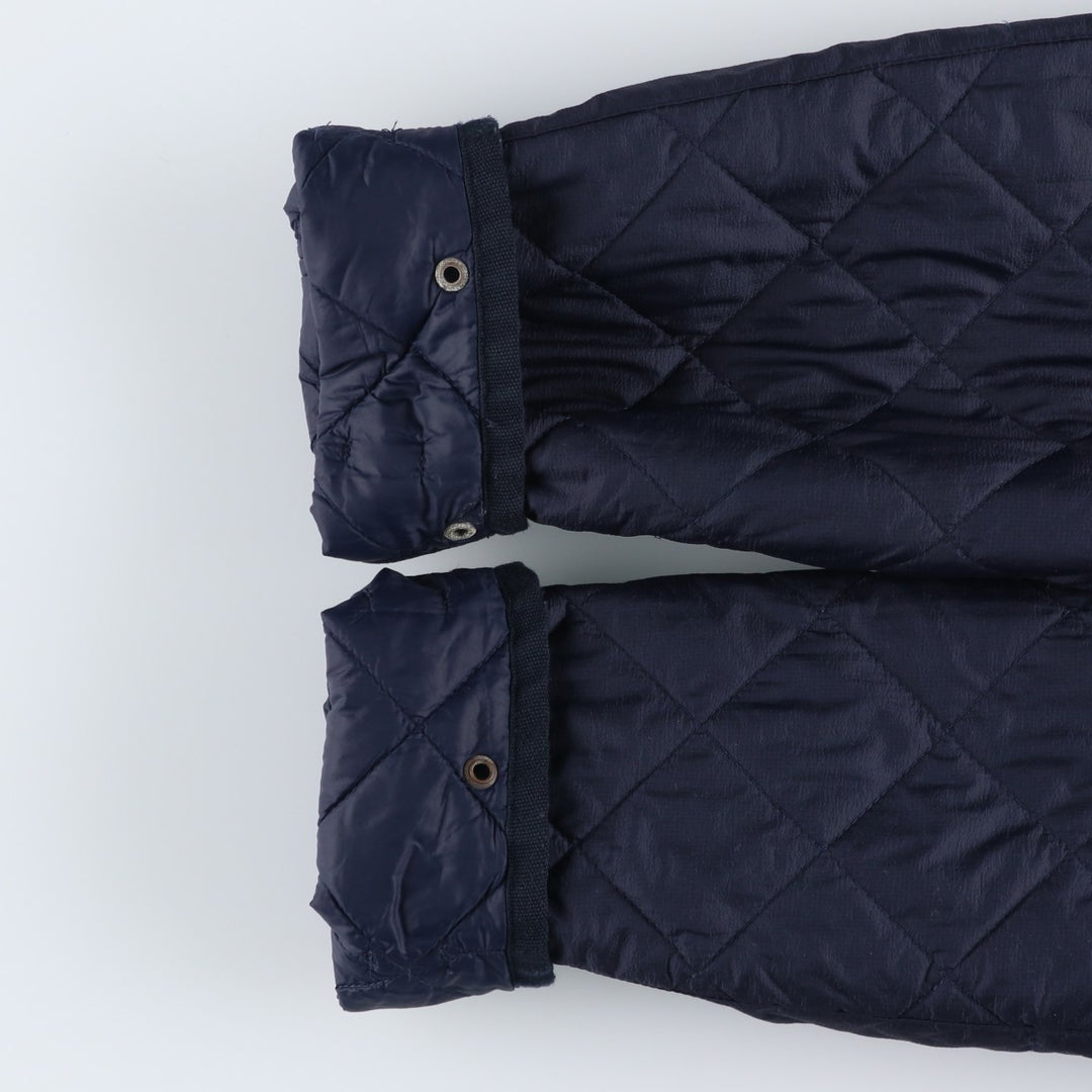 POLO by Ralph Lauren padded hooded quilted puffer jacket, men's size XL Nylon navy blue type Vintage Second Hand