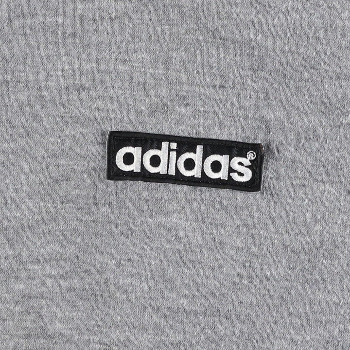 80s-90'S adidas Trefoil Logo Reversible Back Logo Padded Hoodie Puffer Jacket Men's Size L Nylon black type Vintage Second Hand