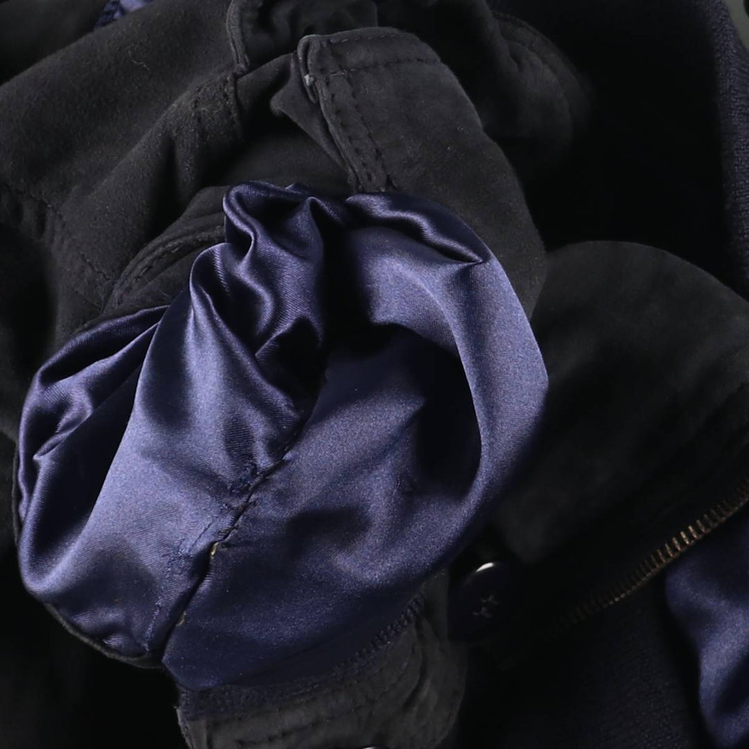 Suede leather blouson for men (size L) genuine leather black type Vintage Second Hand