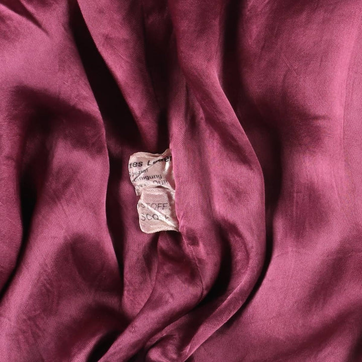 Balster Jacket, Suede Leather Blouson, Men's XL genuine leather Red type red-purple Vintage Second Hand