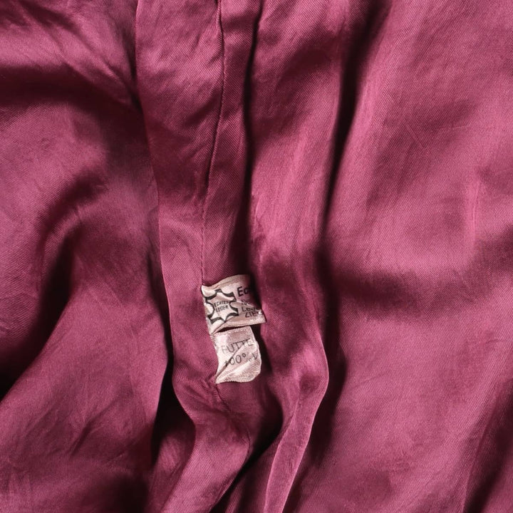Balster Jacket, Suede Leather Blouson, Men's XL genuine leather Red type red-purple Vintage Second Hand