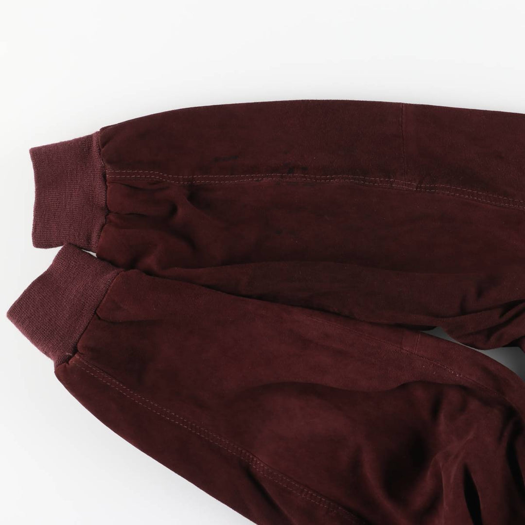 Balster Jacket, Suede Leather Blouson, Men's XL genuine leather Red type red-purple Vintage Second Hand
