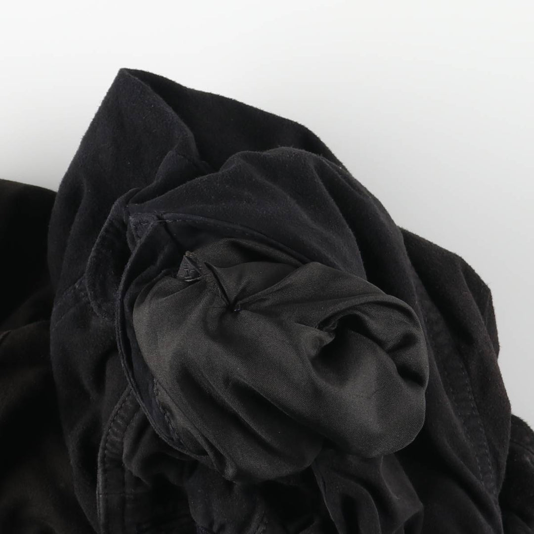 Suede leather blouson, men's size XL genuine leather black type Vintage Second Hand