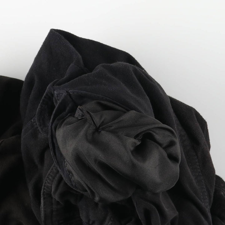 Suede leather blouson, men's size XL genuine leather black type Vintage Second Hand
