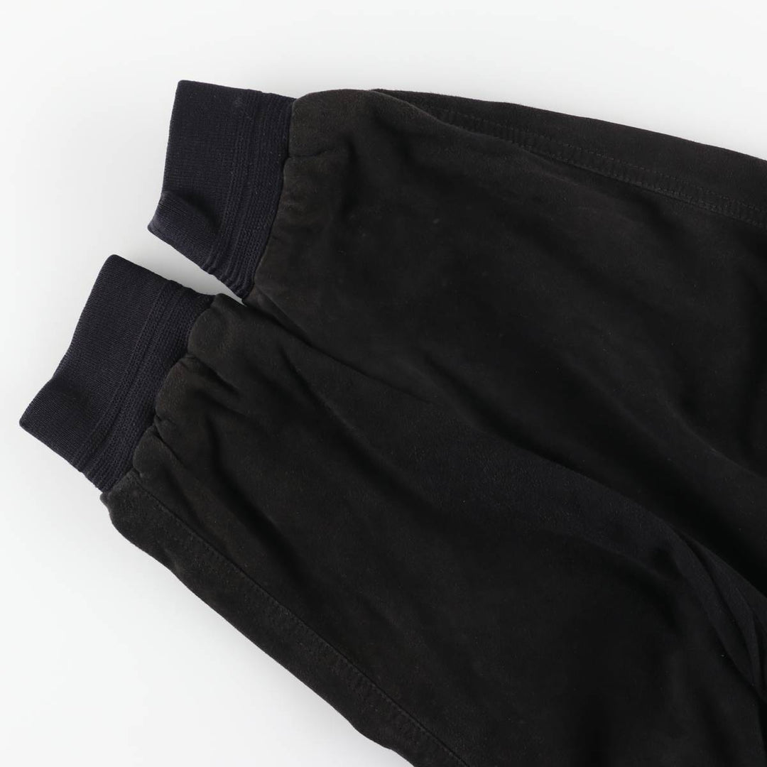 Suede leather blouson, men's size XL genuine leather black type Vintage Second Hand