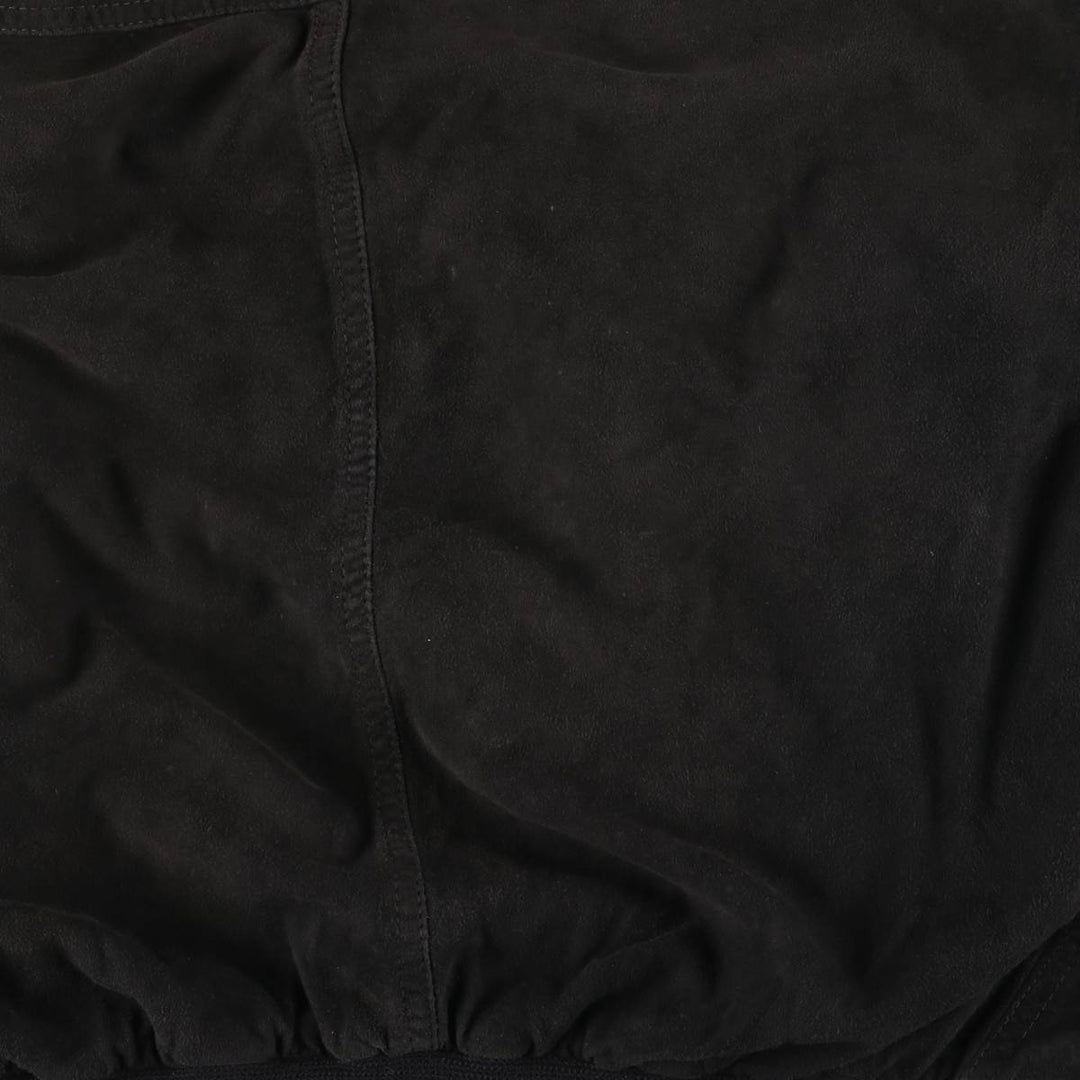 Suede leather blouson, men's size XL genuine leather black type Vintage Second Hand