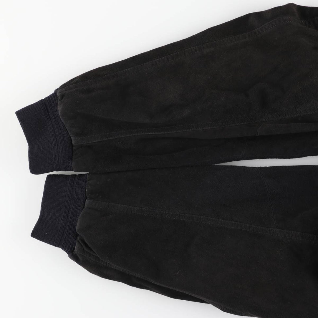 Suede leather blouson, men's size XL genuine leather black type Vintage Second Hand