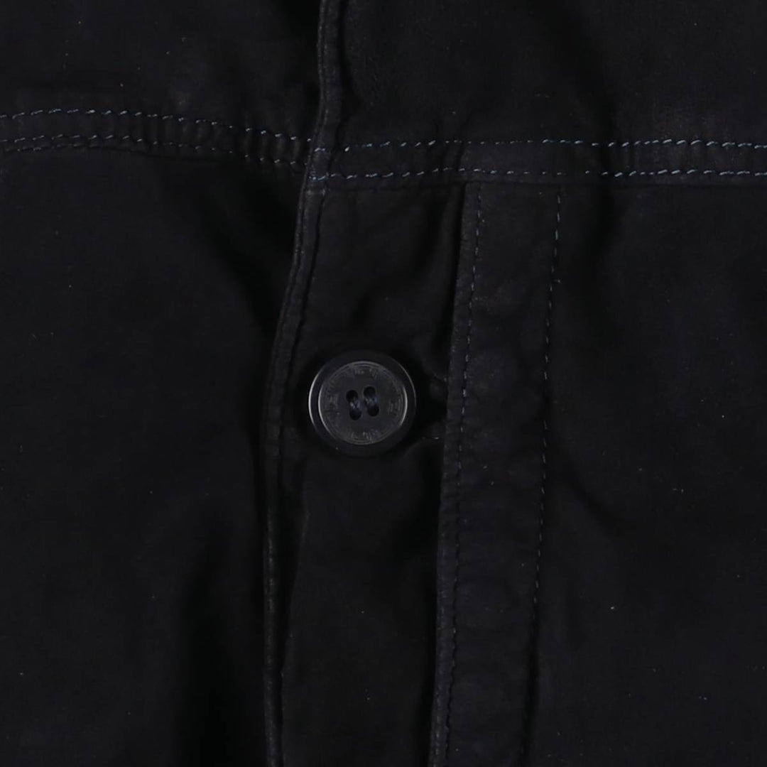 MEC and GREGORYS Suede Leather Blouson, Made in Italy, Men's XL unclear black type Vintage Second Hand