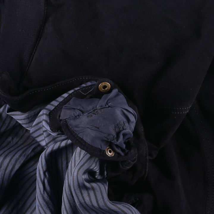 MEC and GREGORYS Suede Leather Blouson, Made in Italy, Men's XL unclear black type Vintage Second Hand