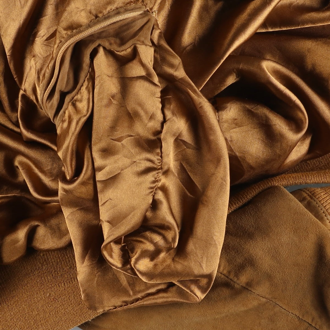 Phill'n'skin Balster Jacket, Suede Leather Blouson, Men's Size L Genuine Leather Suede Leather brown type Vintage Second Hand