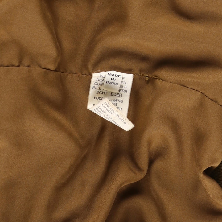 Balster Jacket, Suede Leather Blouson, Men's XL Genuine Leather Suede Leather brown type Vintage Second Hand