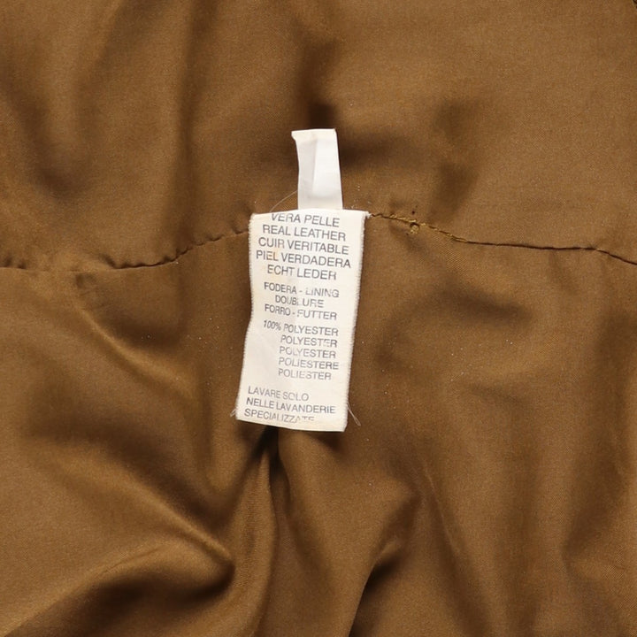 Balster Jacket, Suede Leather Blouson, Men's XL Genuine Leather Suede Leather brown type Vintage Second Hand