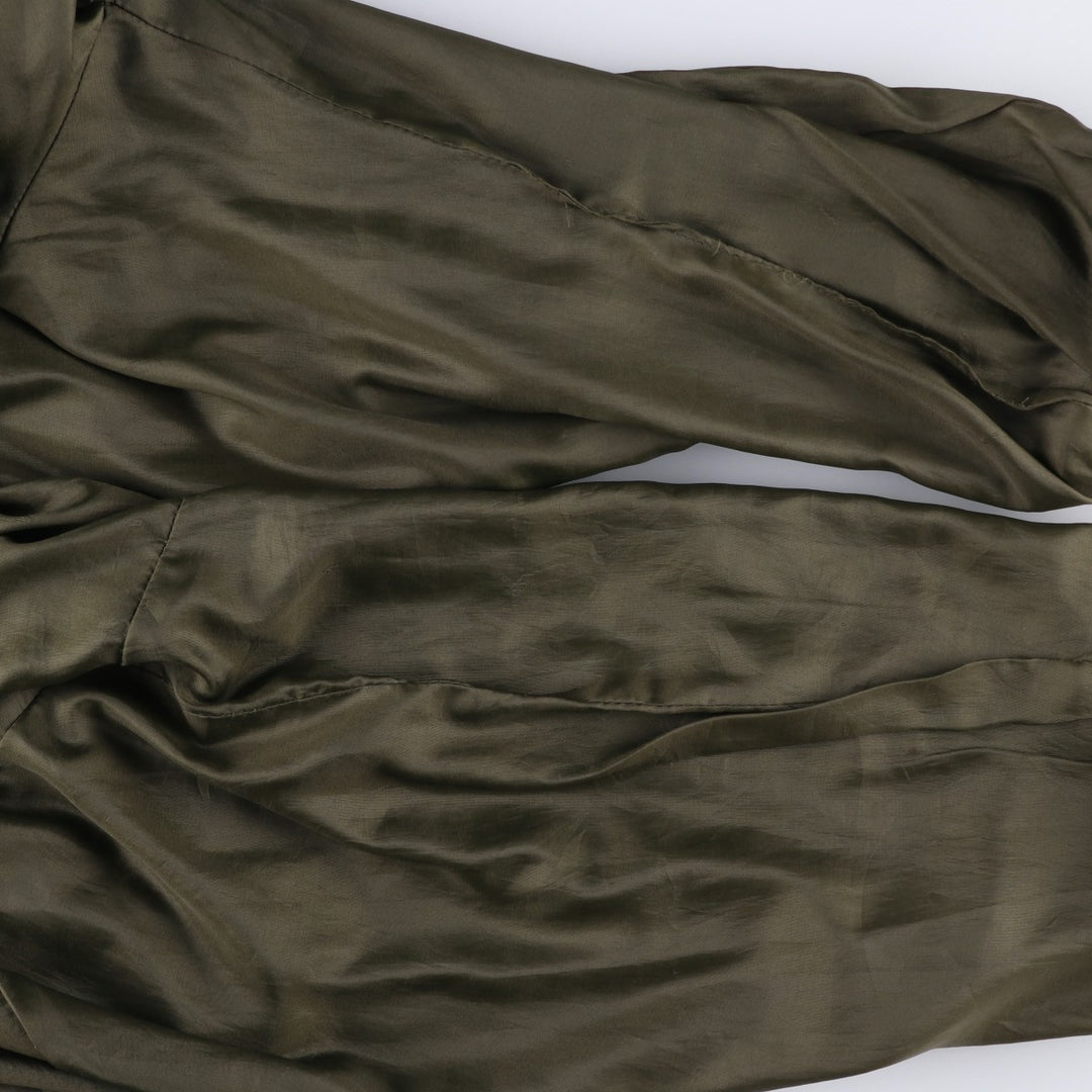 ANTICA PELLERIA Balster Jacket, Suede Leather Blouson, Made in Italy, Men's XXL Genuine Leather Suede Leather Khaki type brown Vintage Second Hand
