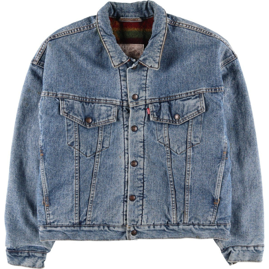 90'S Levi's 70617-4891 denim jacket, made in the USA, men's size M, vintage cotton Blue type light blue Vintage Second Hand