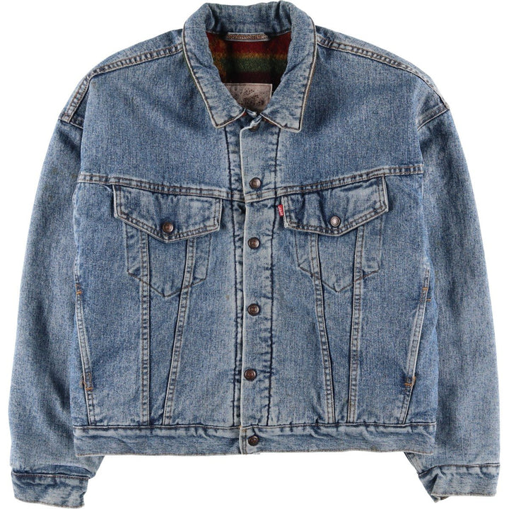 90'S Levi's 70617-4891 denim jacket, made in the USA, men's size M, vintage cotton Blue type light blue Vintage Second Hand