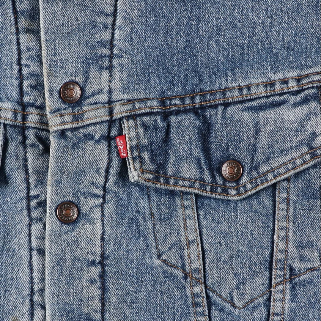 90'S Levi's 70617-4891 denim jacket, made in the USA, men's size M, vintage cotton Blue type light blue Vintage Second Hand