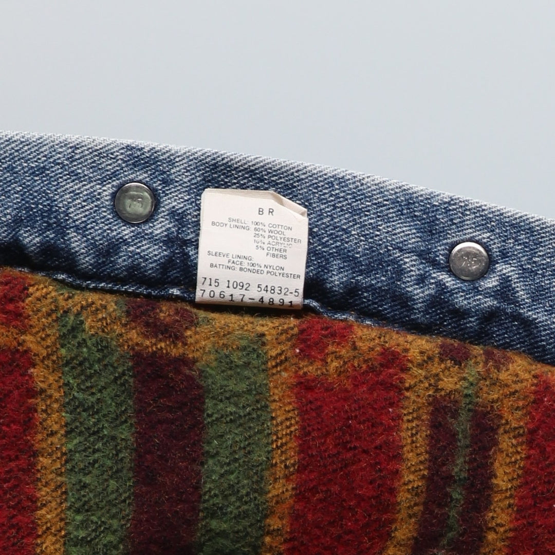 90'S Levi's 70617-4891 denim jacket, made in the USA, men's size M, vintage cotton Blue type light blue Vintage Second Hand