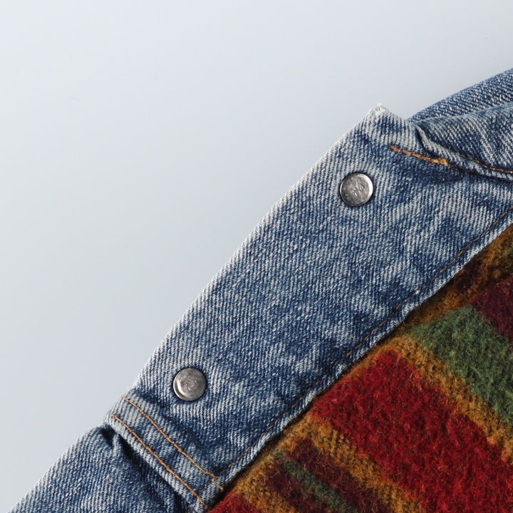 90'S Levi's 70617-4891 denim jacket, made in the USA, men's size M, vintage cotton Blue type light blue Vintage Second Hand