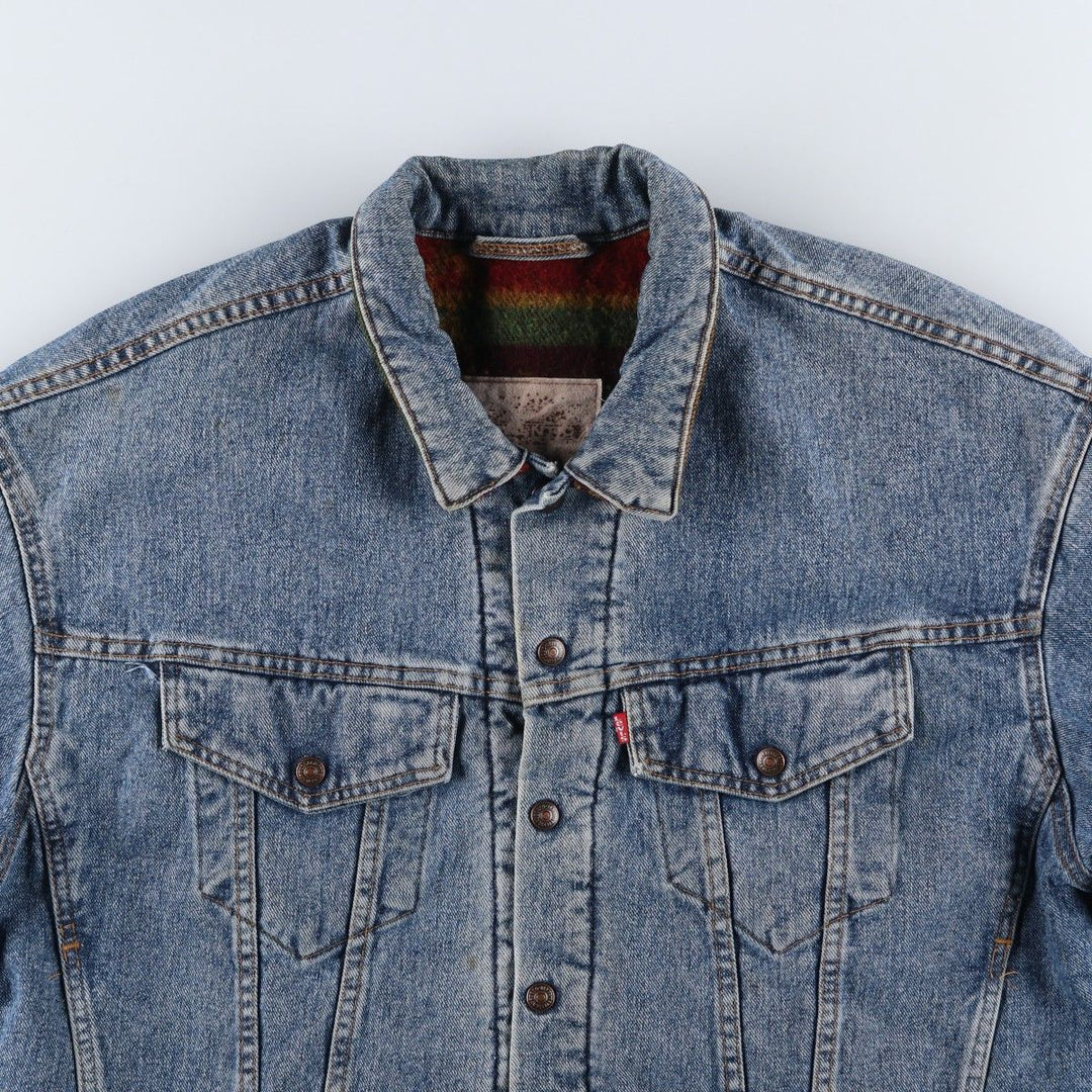 90'S Levi's 70617-4891 denim jacket, made in the USA, men's size M, vintage cotton Blue type light blue Vintage Second Hand