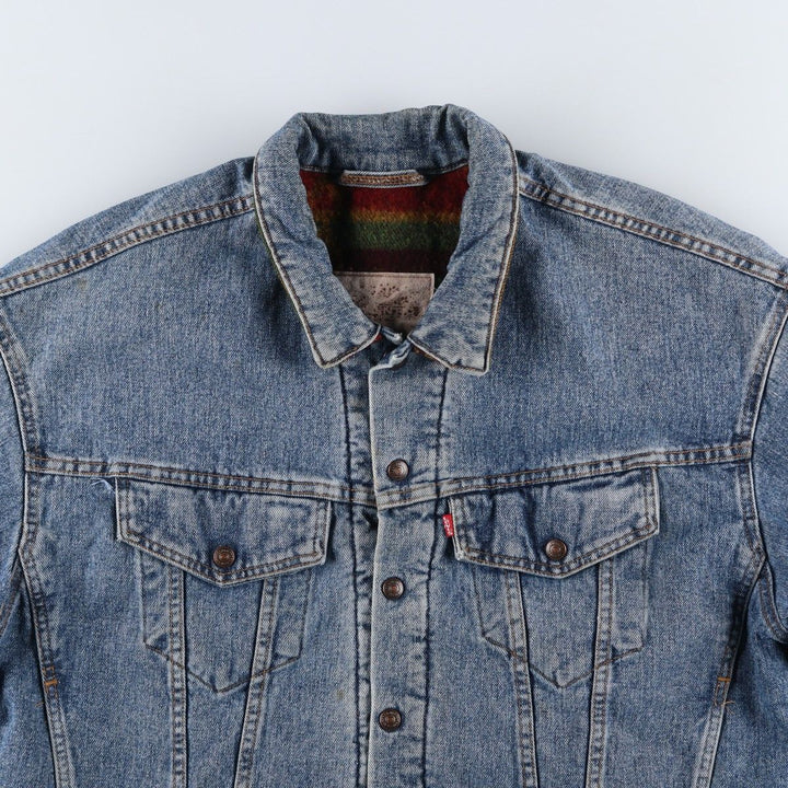 90'S Levi's 70617-4891 denim jacket, made in the USA, men's size M, vintage cotton Blue type light blue Vintage Second Hand