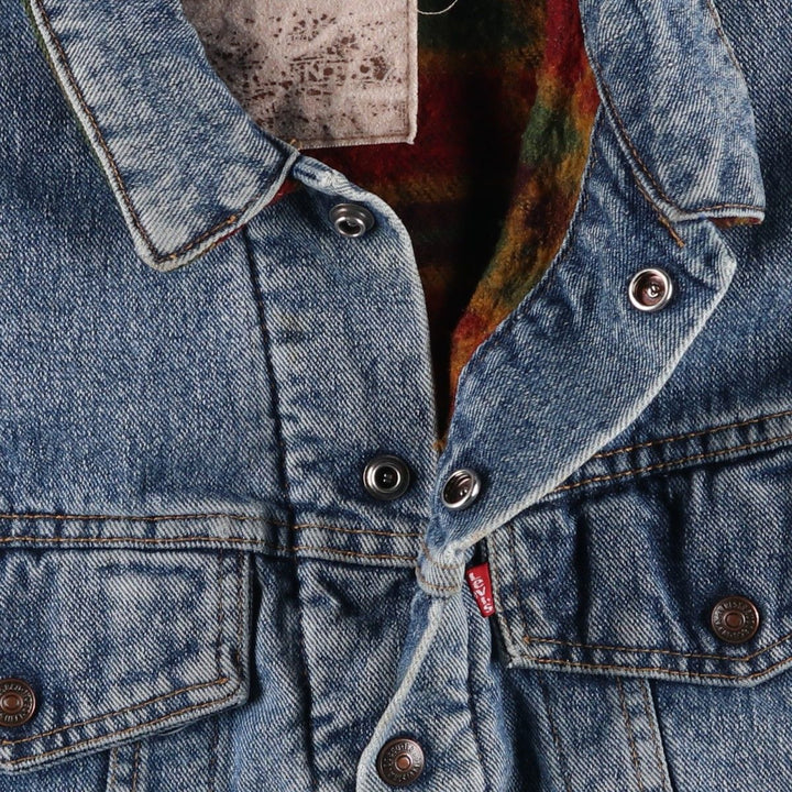 90'S Levi's 70617-4891 denim jacket, made in the USA, men's size M, vintage cotton Blue type light blue Vintage Second Hand
