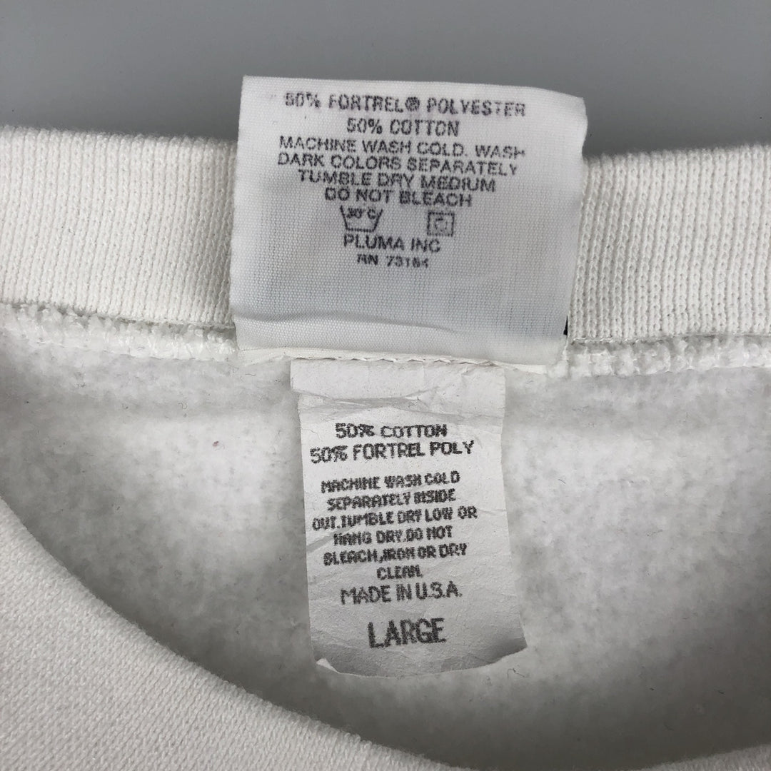 90'S Hard Rock Cafe Advertising Sweatshirt, Made in USA, Men's L, Vintage cotton white type Vintage Second Hand