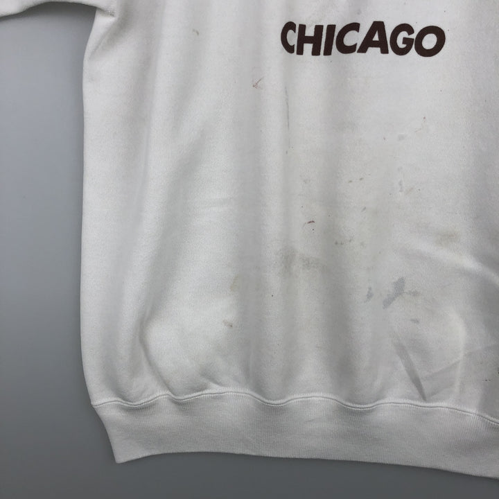 Vintage 1980'S Hanes Hard Rock Cafe Advertising Sweatshirt, Made in USA, Men's XL cotton white type Vintage Second Hand