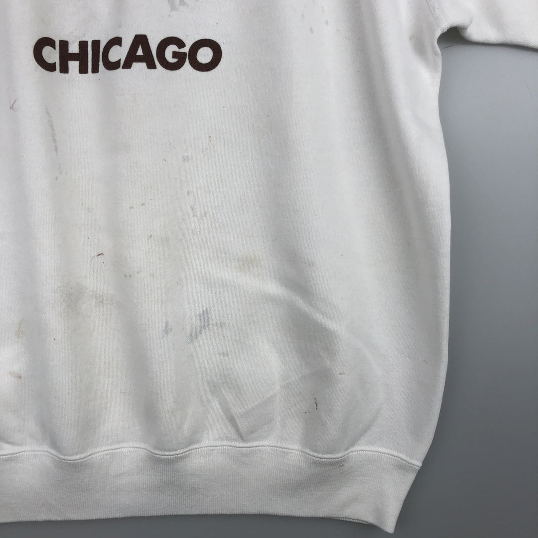 Vintage 1980'S Hanes Hard Rock Cafe Advertising Sweatshirt, Made in USA, Men's XL cotton white type Vintage Second Hand