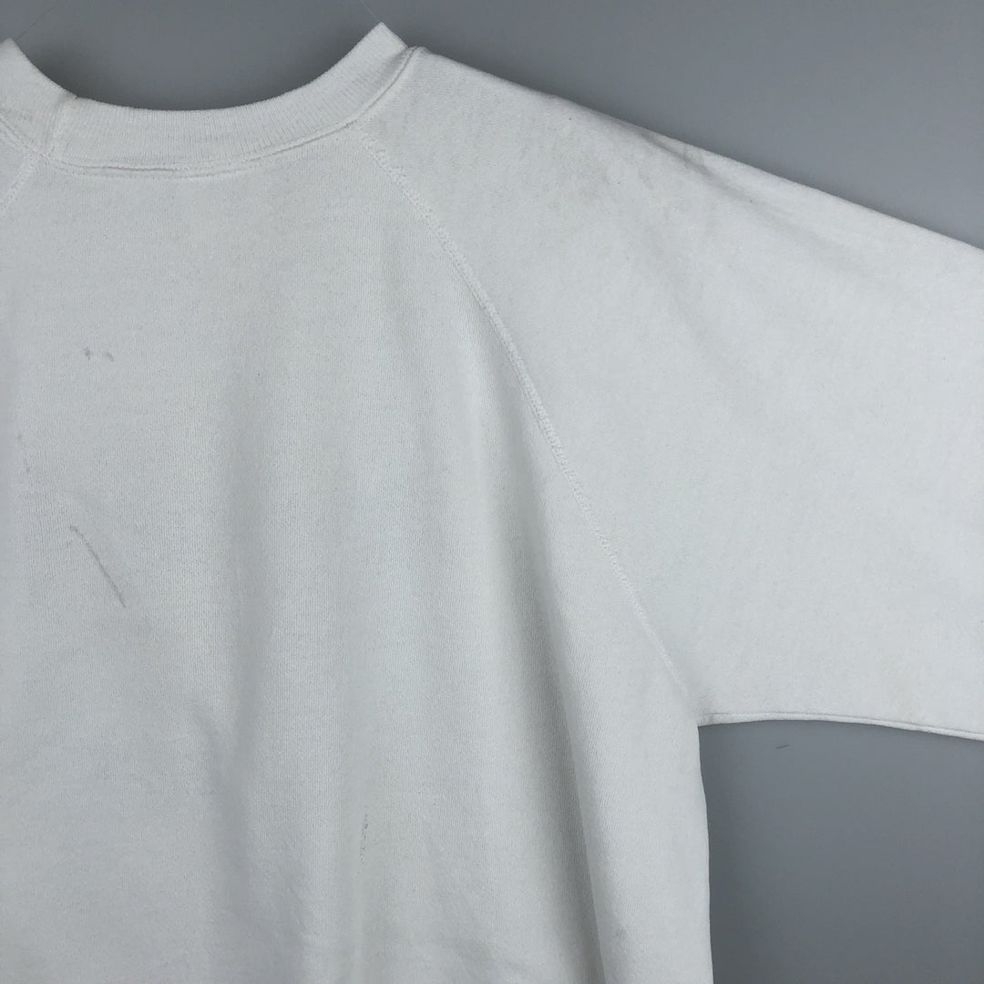 Vintage 1980'S Hanes Hard Rock Cafe Advertising Sweatshirt, Made in USA, Men's XL cotton white type Vintage Second Hand