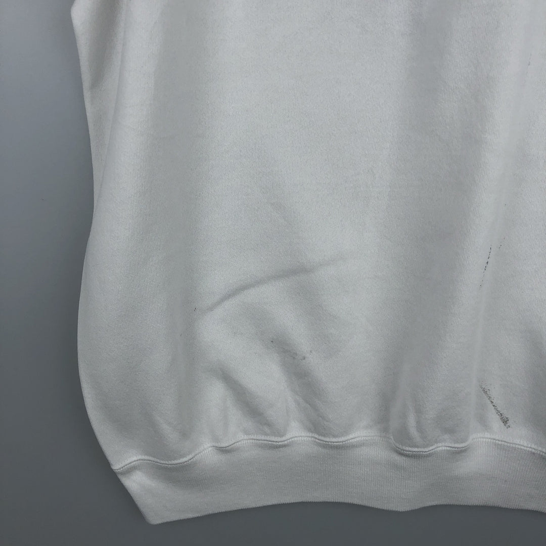 Vintage 1980'S Hanes Hard Rock Cafe Advertising Sweatshirt, Made in USA, Men's XL cotton white type Vintage Second Hand