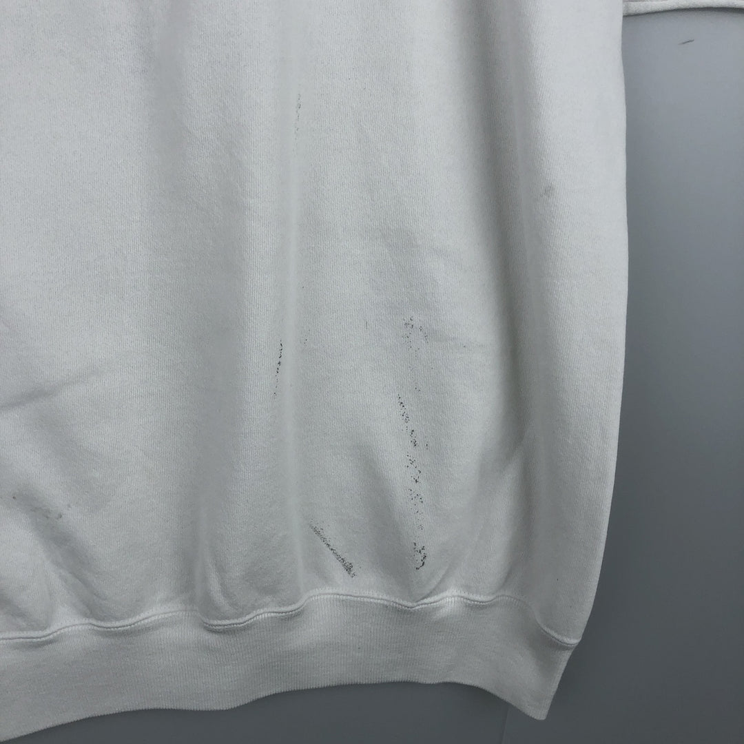 Vintage 1980'S Hanes Hard Rock Cafe Advertising Sweatshirt, Made in USA, Men's XL cotton white type Vintage Second Hand