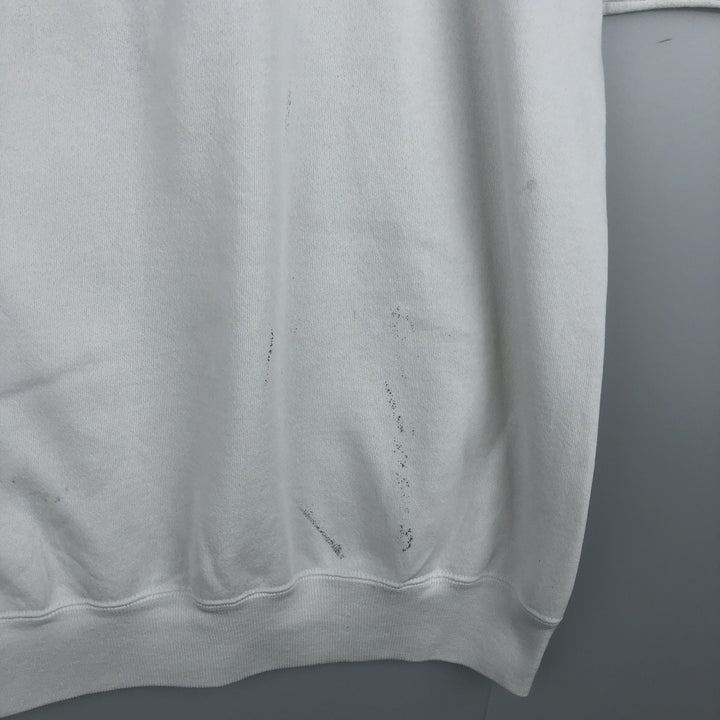 Vintage 1980'S Hanes Hard Rock Cafe Advertising Sweatshirt, Made in USA, Men's XL cotton white type Vintage Second Hand