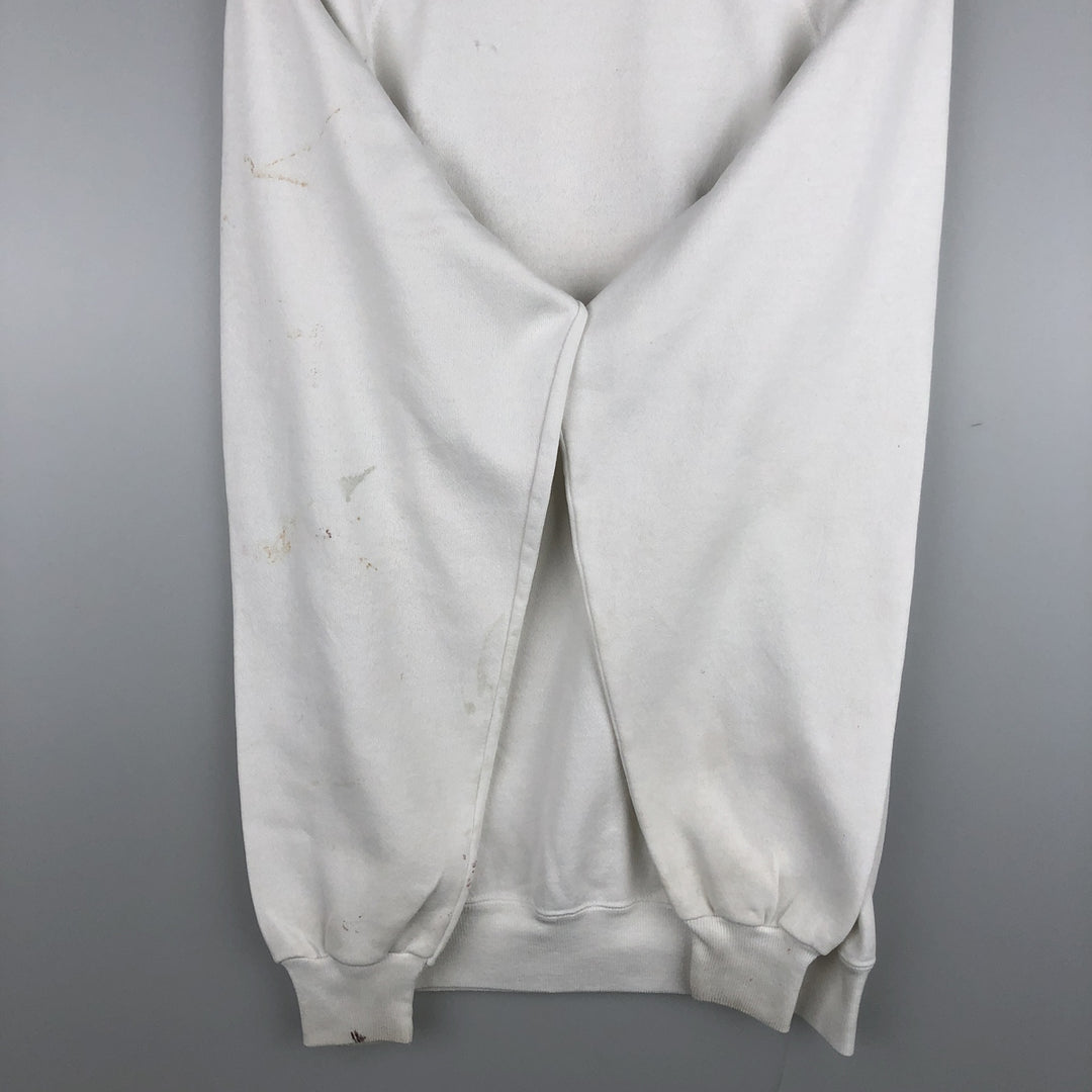 Vintage 1980'S Hanes Hard Rock Cafe Advertising Sweatshirt, Made in USA, Men's XL cotton white type Vintage Second Hand