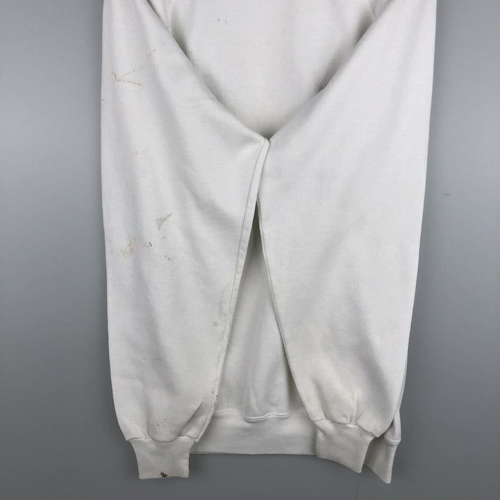 Vintage 1980'S Hanes Hard Rock Cafe Advertising Sweatshirt, Made in USA, Men's XL cotton white type Vintage Second Hand