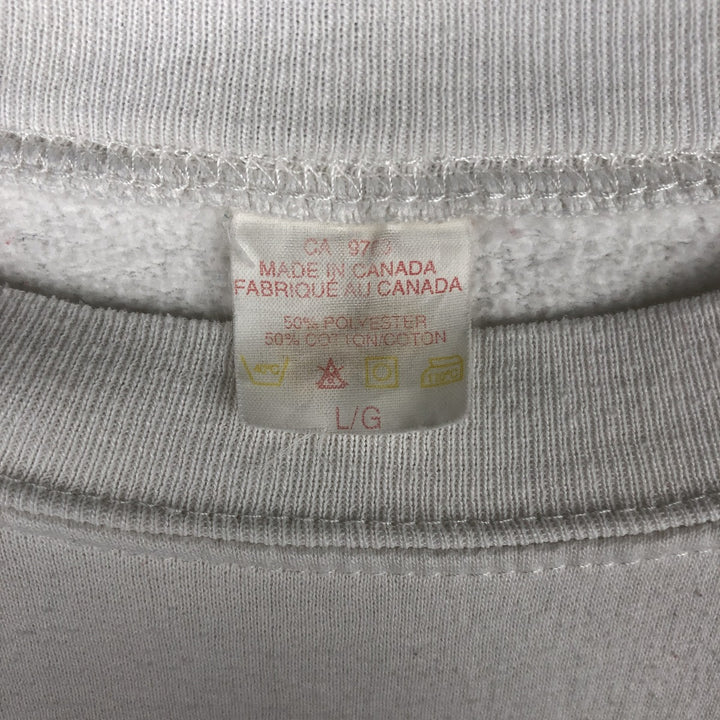Vintage 1990'S Hard Rock Cafe Advertising Sweatshirt, Made in Canada, Men's Size L polyester white type Vintage Second Hand