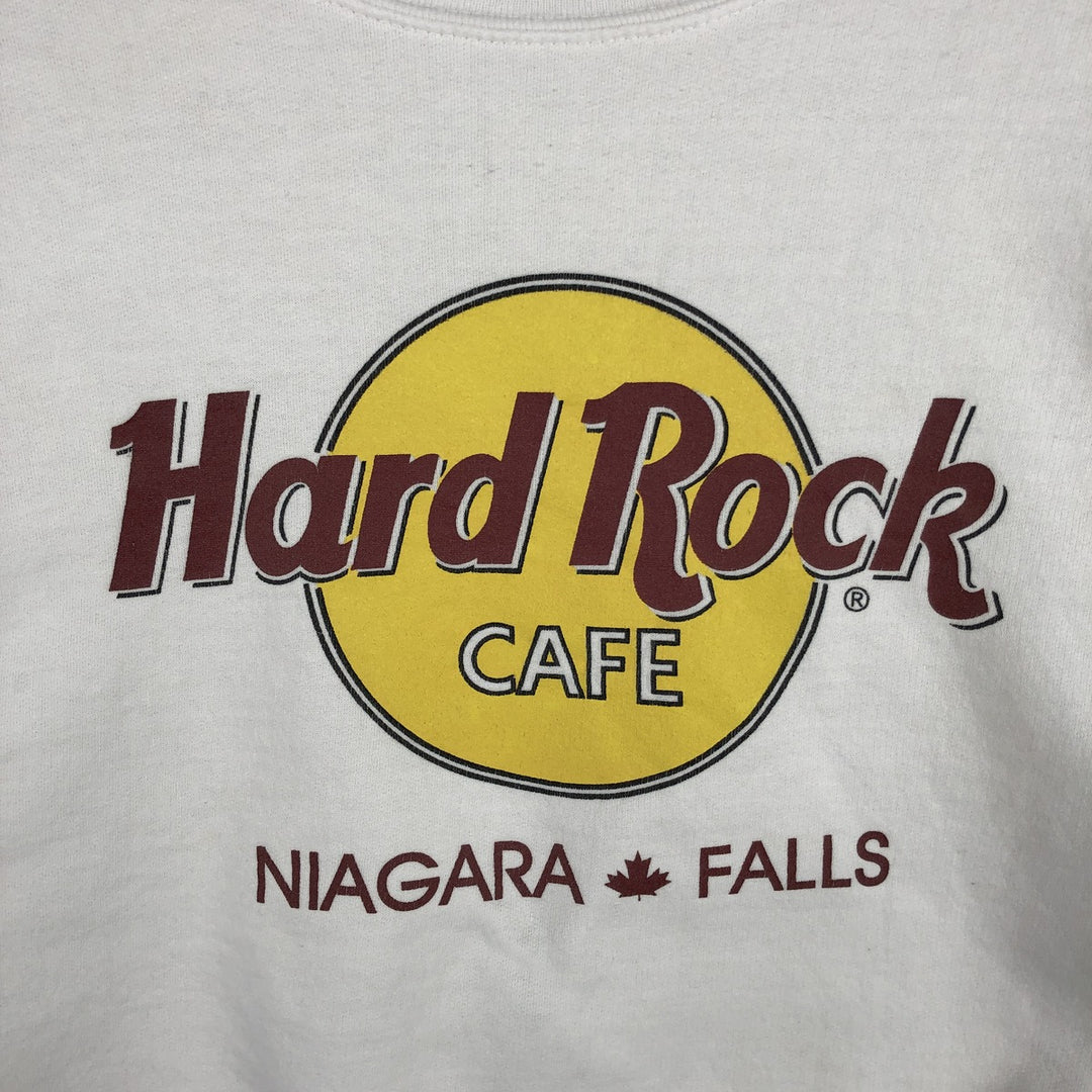 Vintage 1990'S Hard Rock Cafe Advertising Sweatshirt, Made in Canada, Men's Size L polyester white type Vintage Second Hand
