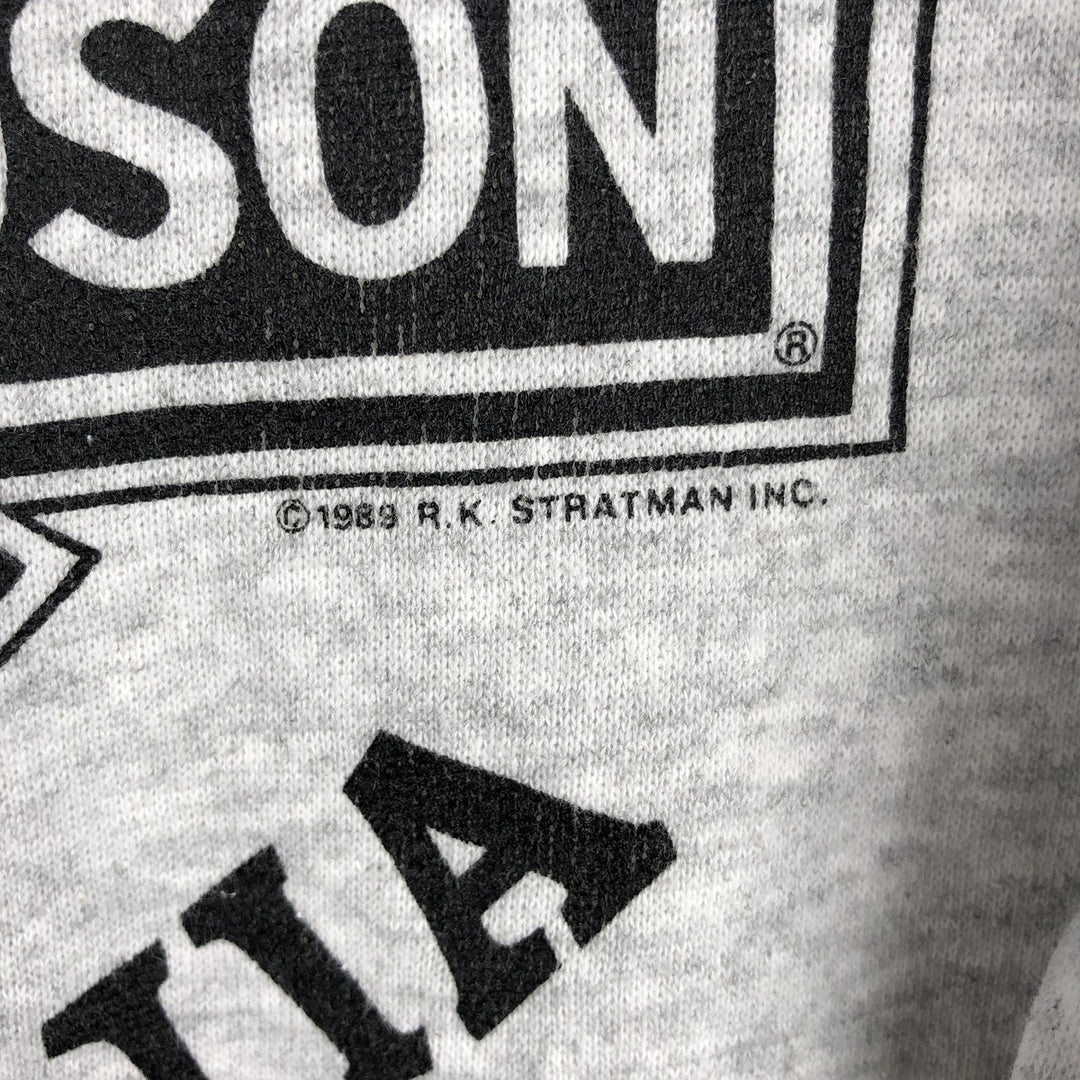 Vintage 90s-00'S Hanes Harley-Davidson Advertising Sweatshirt, Men's Size Medium cotton gray type Vintage Second Hand
