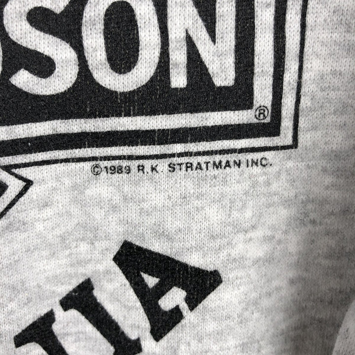 Vintage 90s-00'S Hanes Harley-Davidson Advertising Sweatshirt, Men's Size Medium cotton gray type Vintage Second Hand