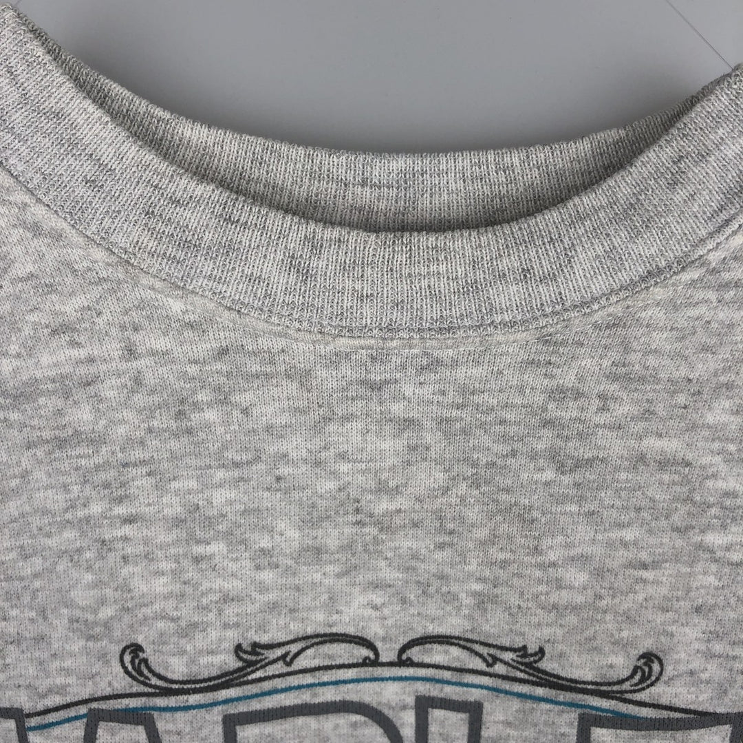 Vintage 90s-00'S Hanes Harley-Davidson Advertising Sweatshirt, Men's Size Medium cotton gray type Vintage Second Hand