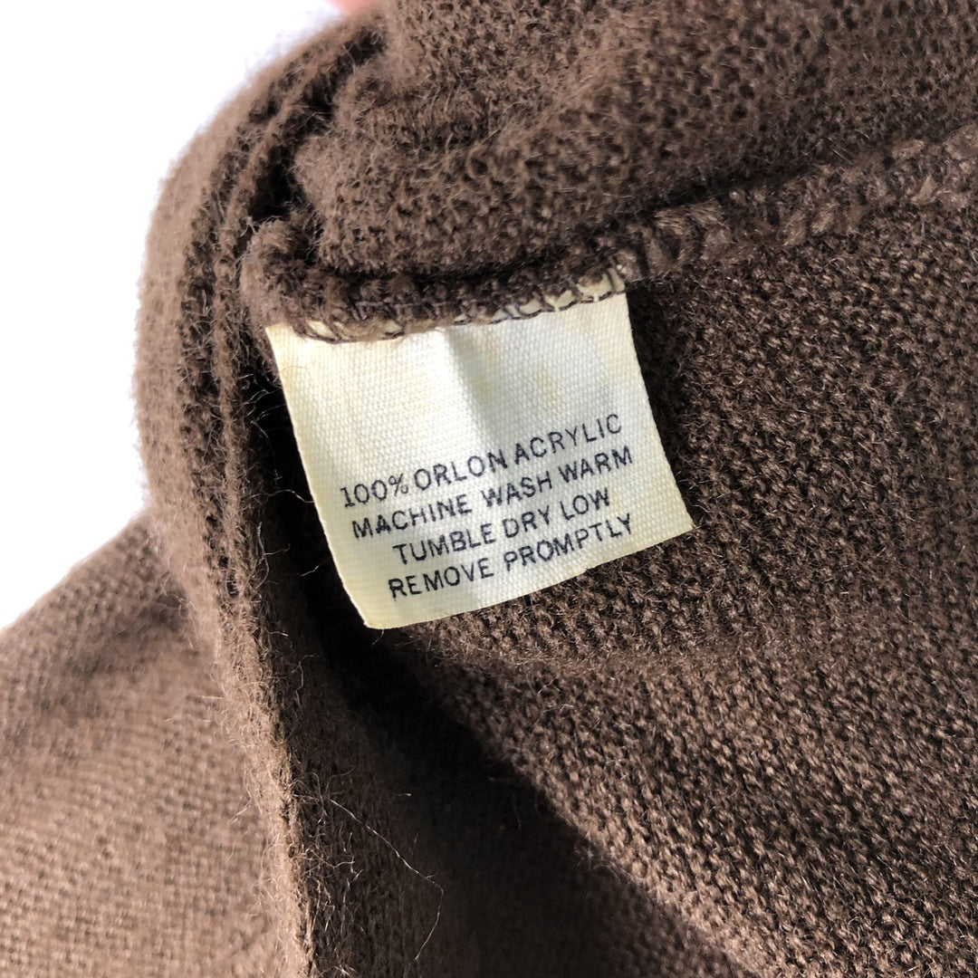 Etonic Acrylic Knit Cardigan, Men's Size L, Vintage Oron Acrylic brown type Vintage Second Hand