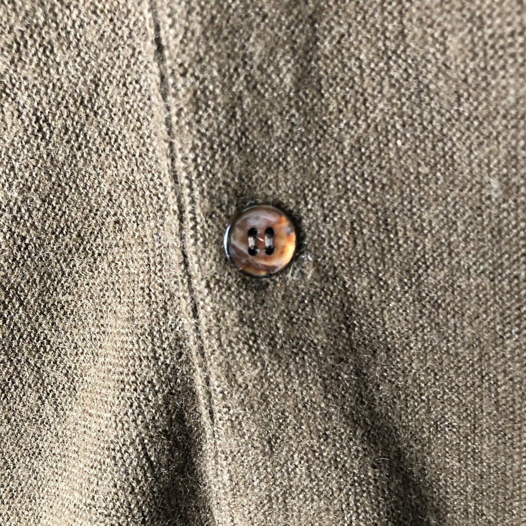 Etonic Acrylic Knit Cardigan, Men's Size L, Vintage Oron Acrylic brown type Vintage Second Hand