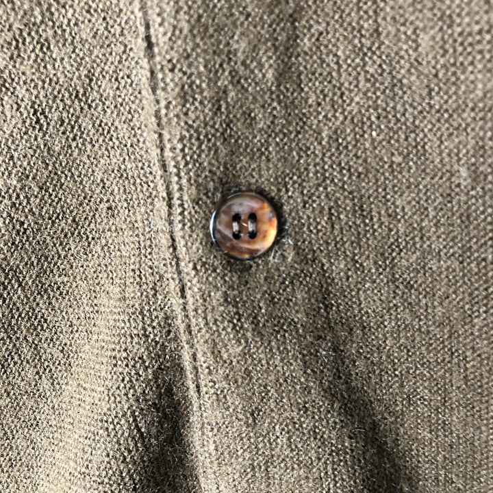 Etonic Acrylic Knit Cardigan, Men's Size L, Vintage Oron Acrylic brown type Vintage Second Hand