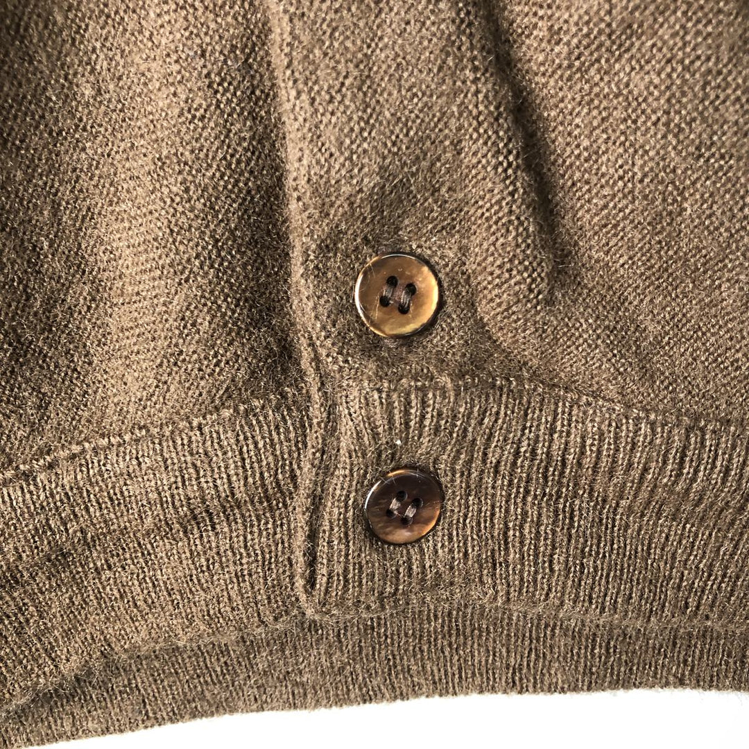 Etonic Acrylic Knit Cardigan, Men's Size L, Vintage Oron Acrylic brown type Vintage Second Hand