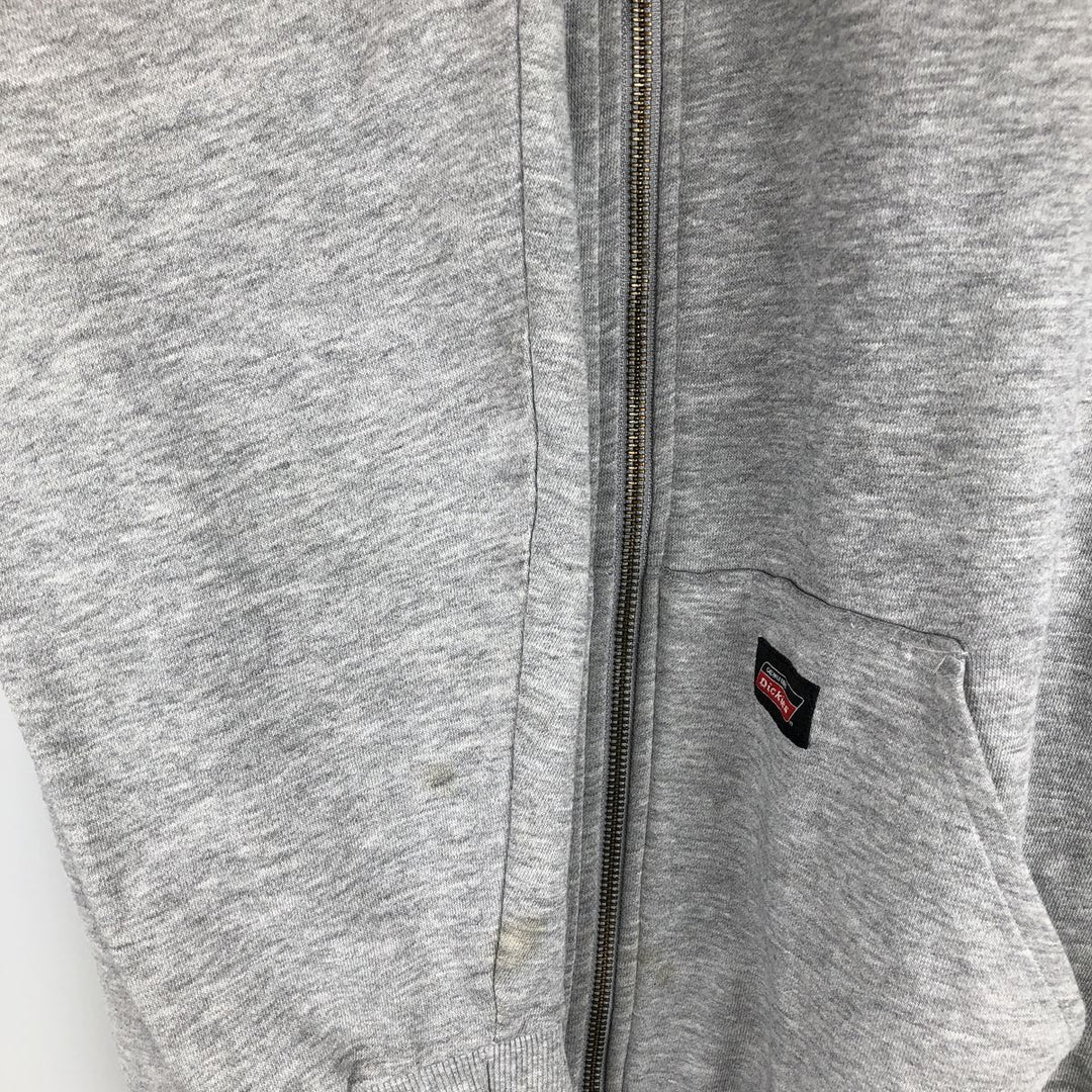 Dickies Sweat Full Zip Hoodie Men's XL cotton gray type Vintage Second Hand