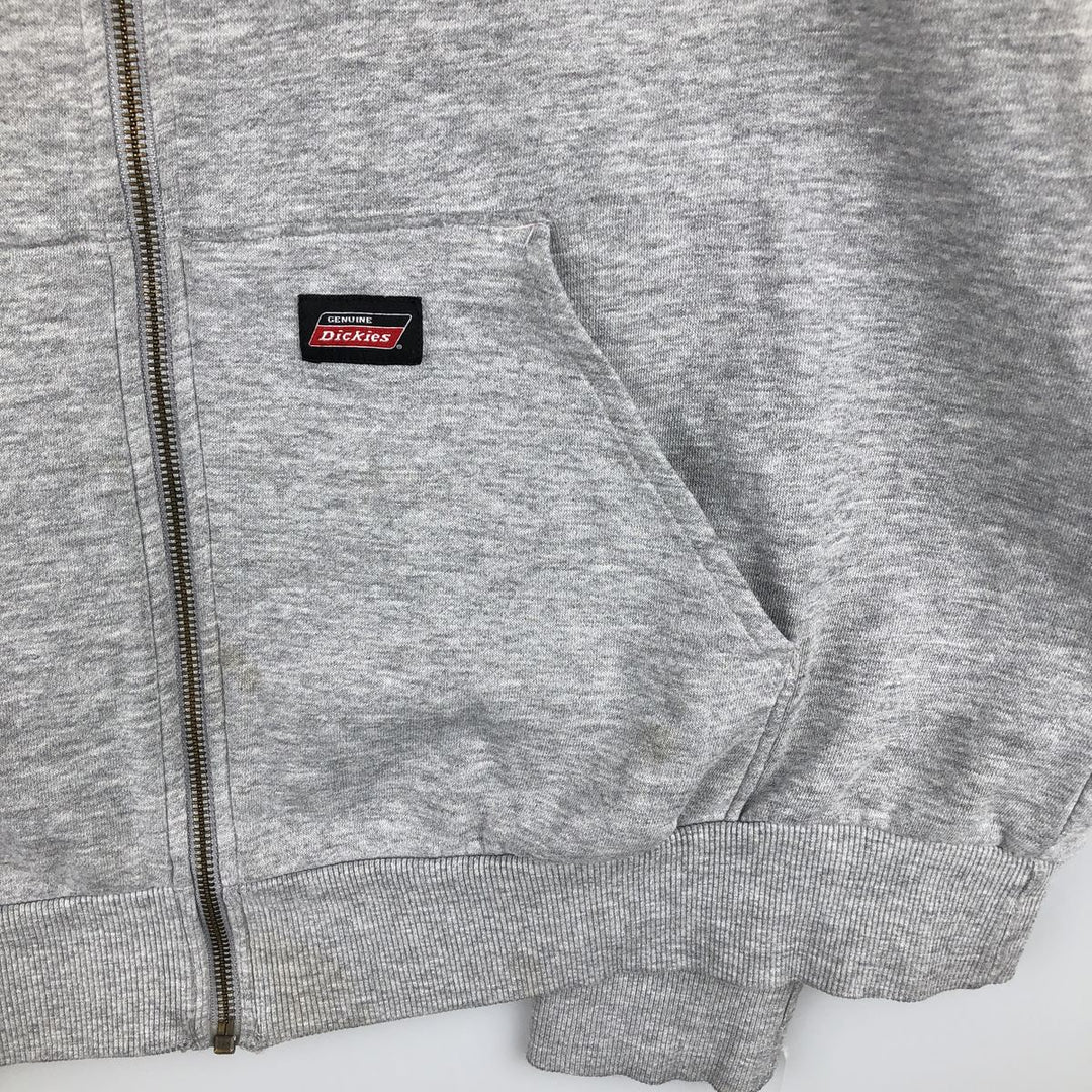 Dickies Sweat Full Zip Hoodie Men's XL cotton gray type Vintage Second Hand